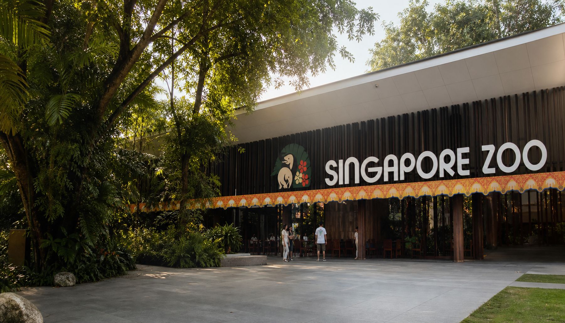 Habitat hutan hujan di Zoo Singapura