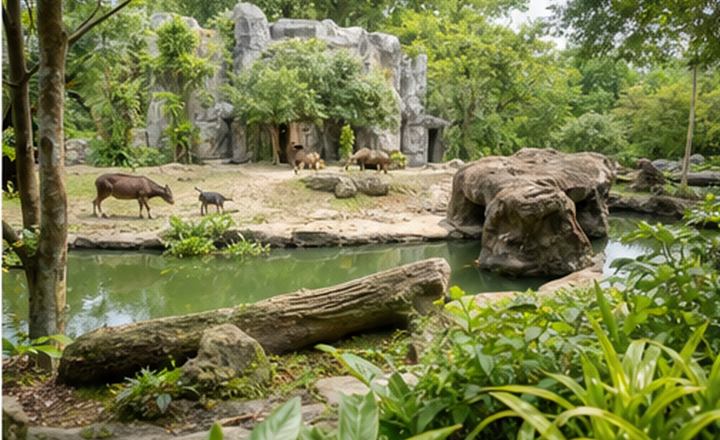 Habitat haiwan berkonsep terbuka